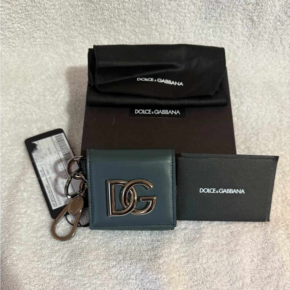 Dolce & Gabbana Bag Charm/Mini Wallet Key Card Holder with Iconic DG Logo